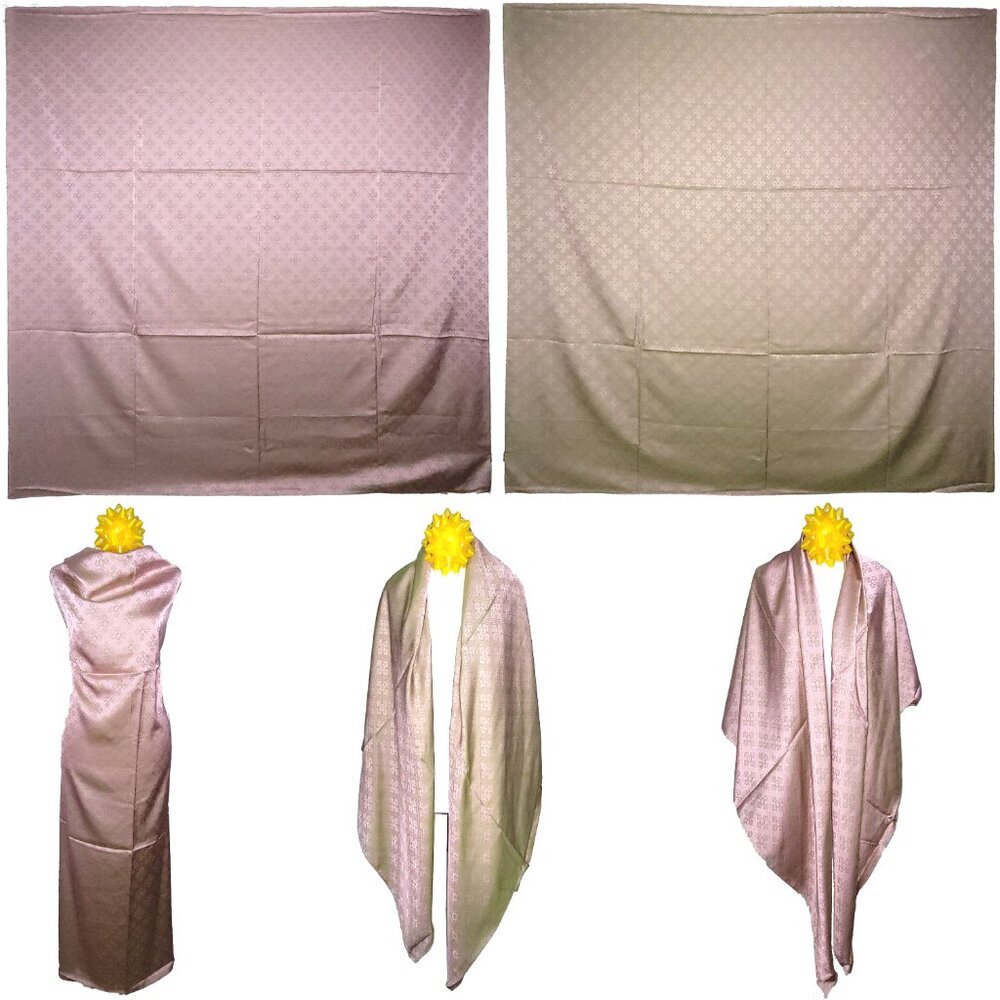 NWT Double Sided Silk Scarf 52"x52" Large Square Shawl Wrap 3017